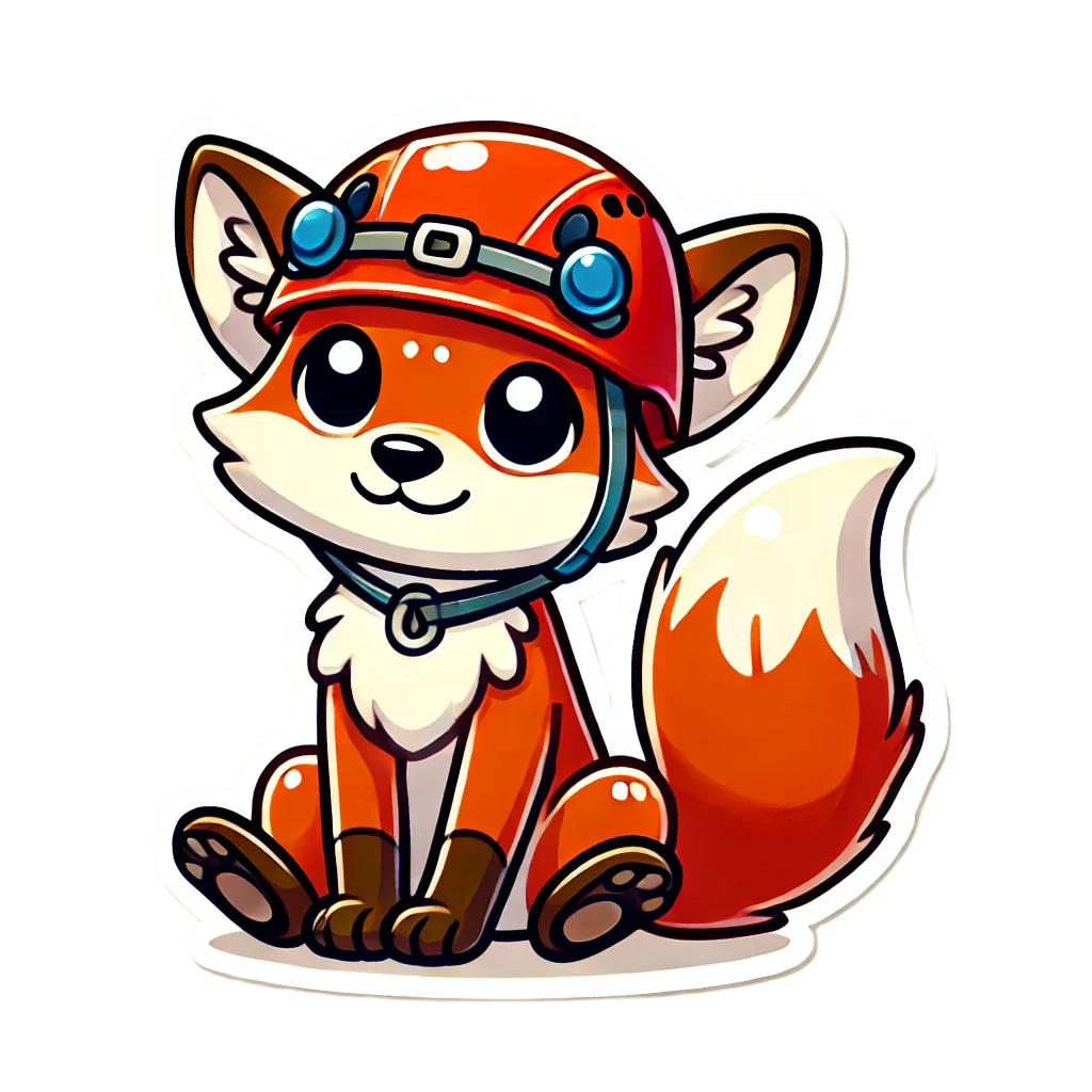 Crag Fox - Sticker