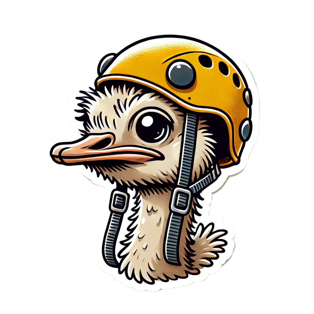 Crag Ostrich - Sticker
