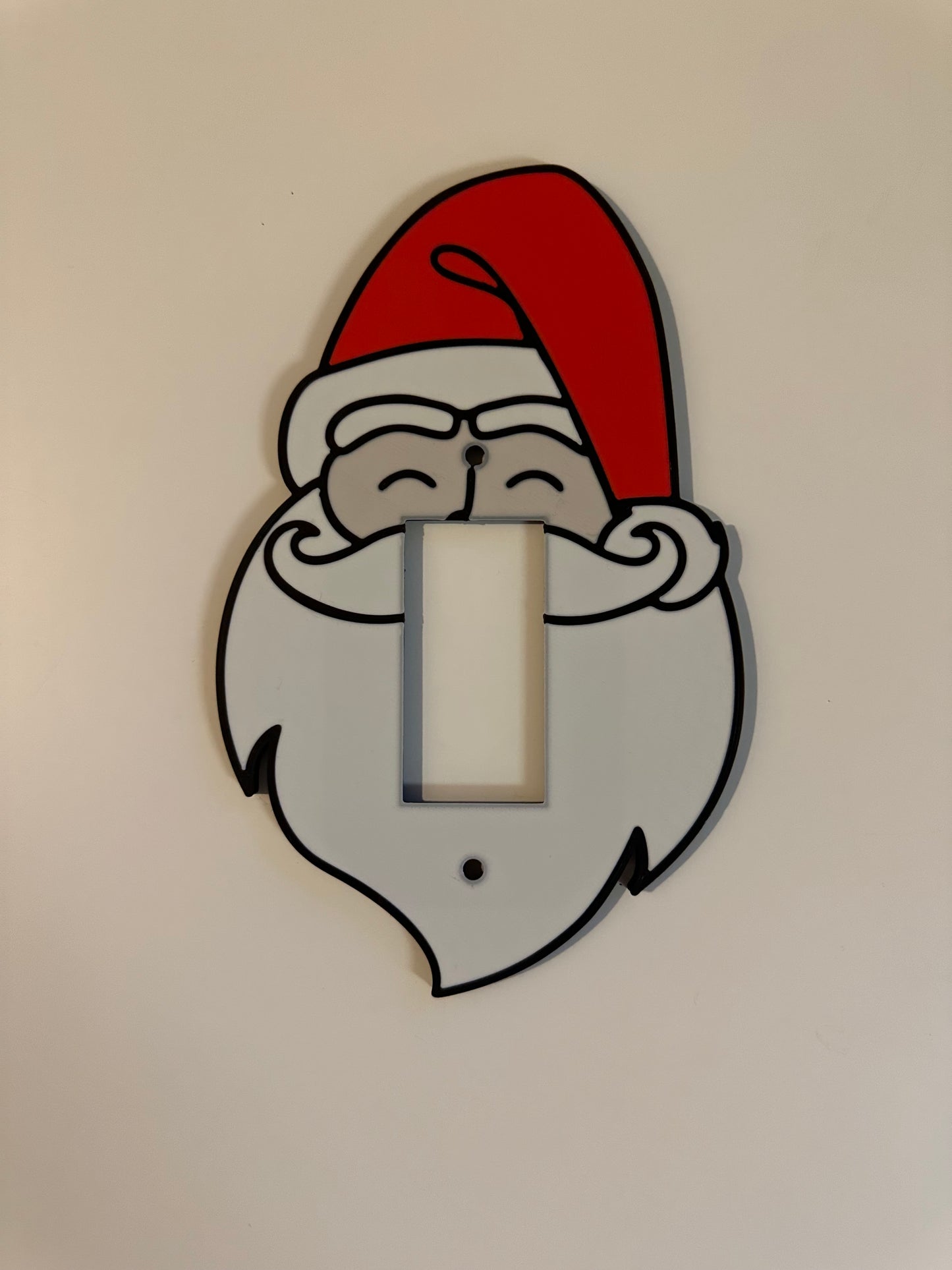 Santa Light Switch Cover