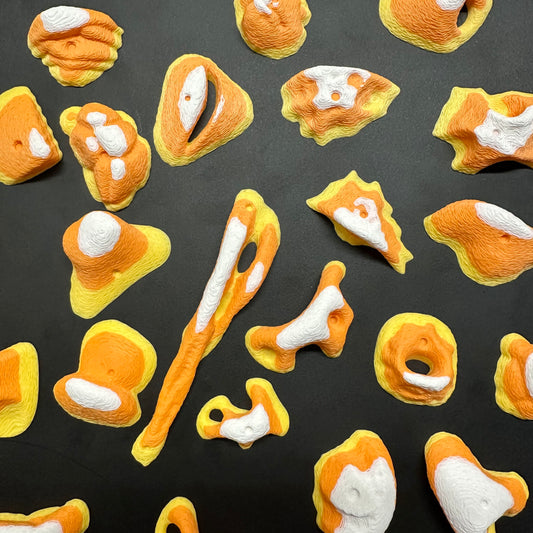 Candy Corn Colored - Mini Climbing Holds - Fridge Magnet