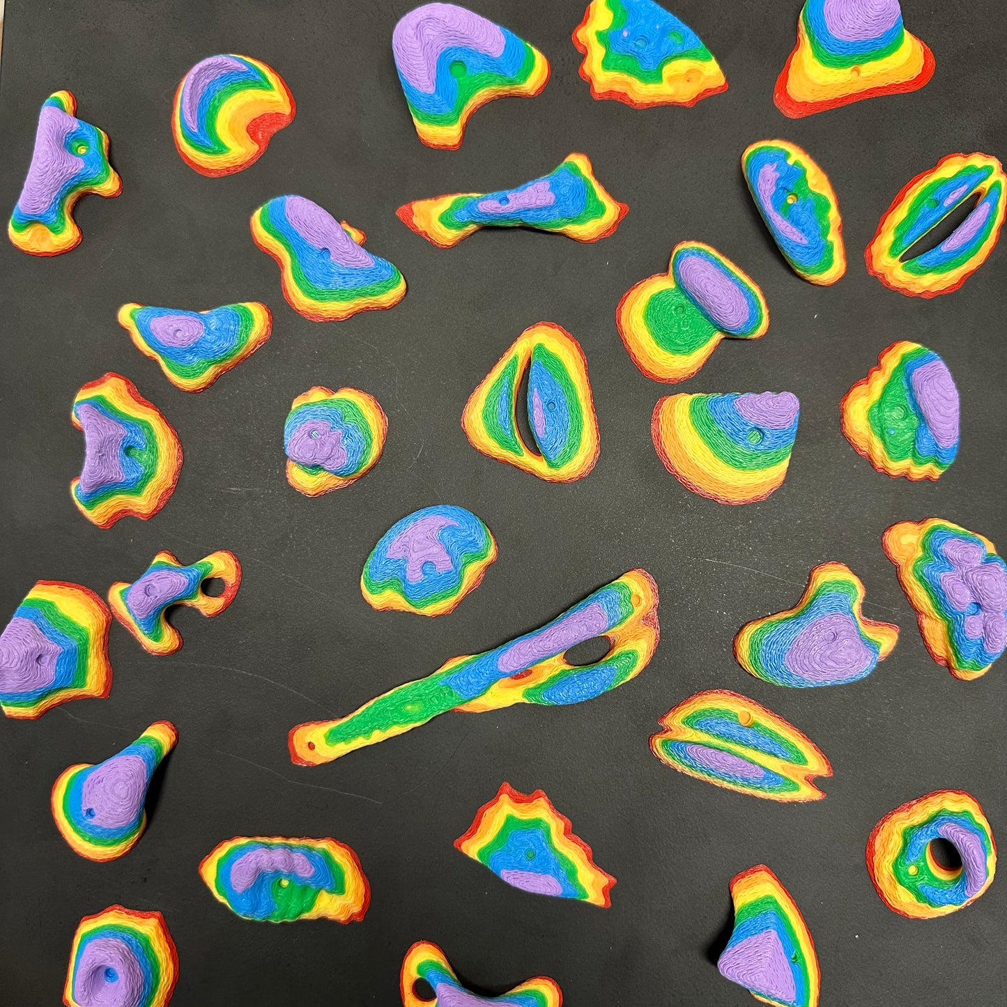 Rainbow - Mini Climbing Holds - Fridge Magnet